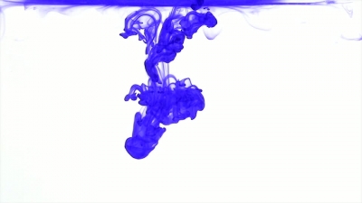 Blue Ink in Water