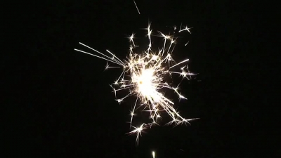 Firework sparkle front